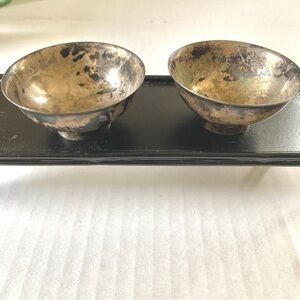 Vintage 𝅺Salt And Pepper Cellar Silver EP Made in Japan